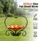🐦 50% OFF NOW! 💖 Heart-Shaped Bird Feeder – Floral Design, Hanging, Rust-Resistant & Perfect for Backyard or Balcony 🏡