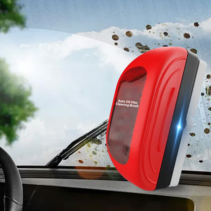 Auto Oil Film Cleaning Brush with 100ml Refill Liquid