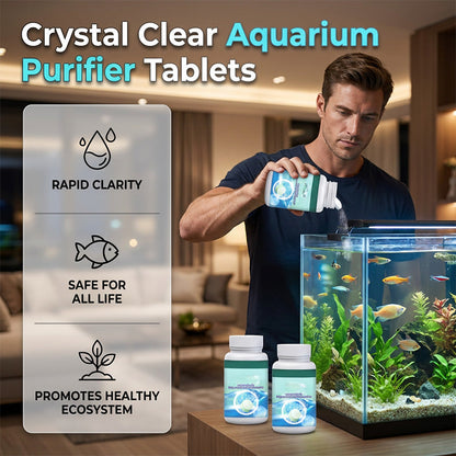🐠 Buy 1 Get 1 Free✨Effervescent Aquarium Tablets – Crystal Clear, Odor-Free, Rapid Clarify 💧
