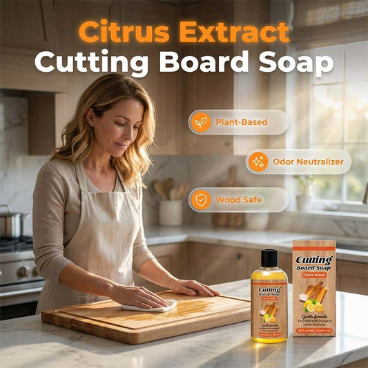 Cutting Board Soap with Lemon & Orange Extracts
