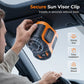Portable Car Clip On Fan with LED Display