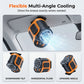 Portable Car Clip On Fan with LED Display