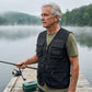 📸Upgraded Version🎣Multifunctional men's vest with over 10 pockets – Lightweight fishing and photography vest made of ice silk | V-neck, breathable, and quick-drying