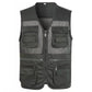 📸Upgraded Version🎣Multifunctional men's vest with over 10 pockets – Lightweight fishing and photography vest made of ice silk | V-neck, breathable, and quick-drying