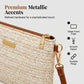 Women's Woven Straw Shoulder Clutch Bag