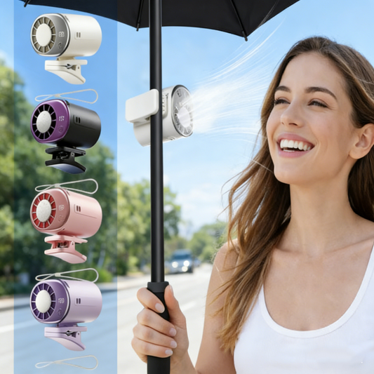 Portable Semiconductor Cooling Fan with Clip