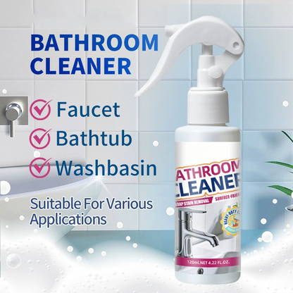 🚿 50% off! Powerful bathroom cleaner—removes limescale, soap scum, and hard water stains. Spray, wait, and wipe—no hard scrubbing needed! ✨🧴