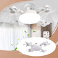 🌀 New ceiling fan light with E27 socket – 2-in-1 quiet LED fan with remote control, energy-efficient combination of cooling and lighting for the home and bedroom