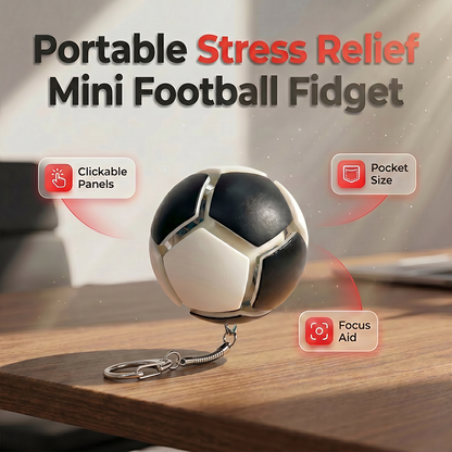 Mini Soccer Stress-Relief Keychain