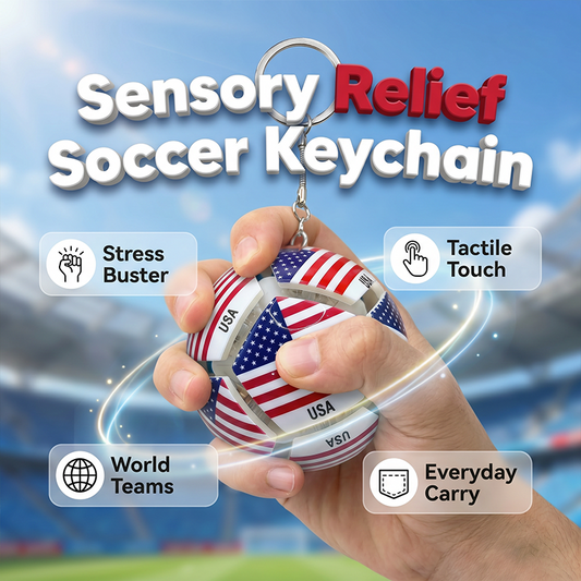 Soccer Stress Relief Squeeze Toy