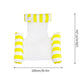 Colorful Striped Inflatable Pool Float with Inflator