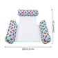 Colorful Striped Inflatable Pool Float with Inflator