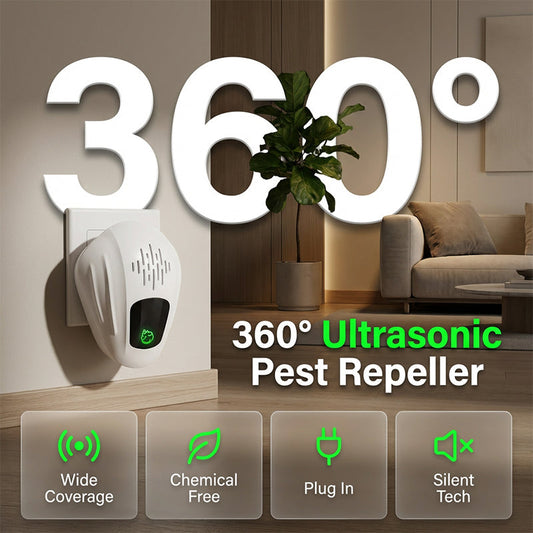 360° Ultrasonic Pest Repeller – Chemical-Free & Whole-Home Coverage