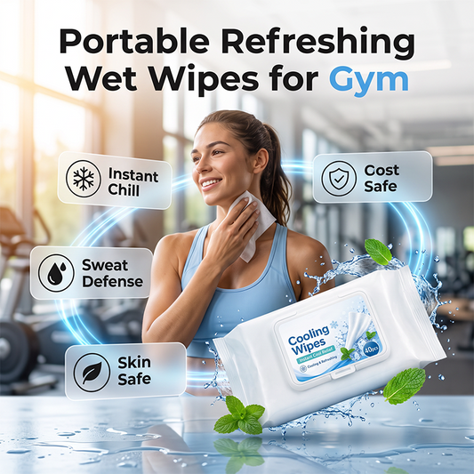 Portable Refreshing Wet Wipes for Gym