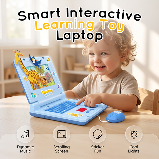 💻 50% Off! 🧸 Interactive Toy Laptop—featuring lights, sounds, and educational games—fostering creativity and motor skills through play 🎵