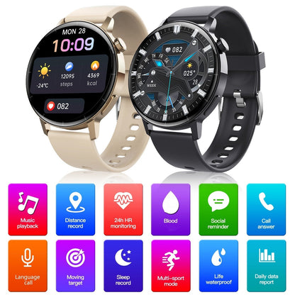 Multi-function Bluetooth Smart Watch for Health Monitoring