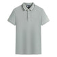 Men's Contrast Collar Printed Lapel T-Shirt