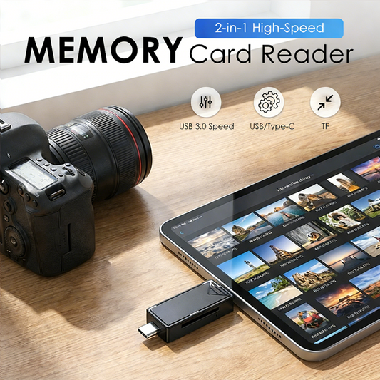 2-in-1 High-Speed Memory Card Reader