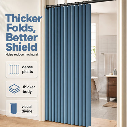 No-Drill Magnetic Accordion Door Curtain