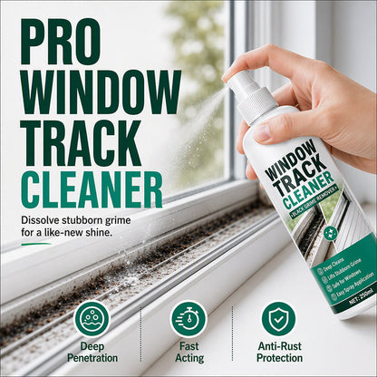 🧼50% OFF NOW ! ✨Black Grime Window Track Cleaner Spray – Deep Penetrating Sliding Door & Window Groove Dirt Remover
