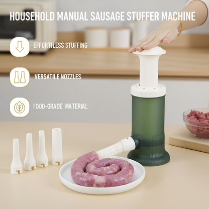 🌭 Manual Sausage Stuffer | 4 Tubes