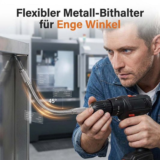 Flexible Metal Drill and Screwdriver Extension Shaft