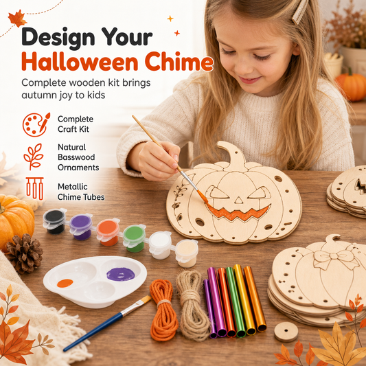 👻Halloween Special Sale 60% OFF🎃Halloween Wooden Pumpkin DIY Craft Kit