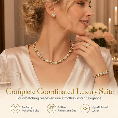 Classic Heart Shape Jewelry 4-Piece Set