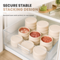 Thickened Round Silicone Meat Portioning Container with Lid