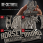Midnight Edition 3D Metal Horse Car Body Emblem Decal Sticker