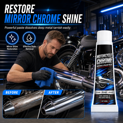 ⏳Limited-time 49% off⏰Motorcycle Chrome Polishing Paste and Metal Restorer🏍️🪄✨