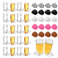 Plastic Cowboy Boot Shot Glasses with Mini Hats