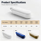 Portable 4-Grid Pill Case with Moisture-Proof Seal and Compact Travel Design