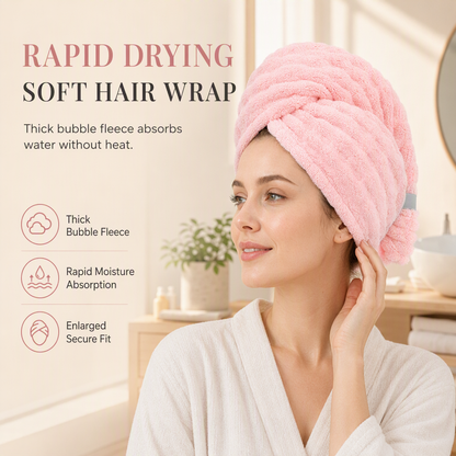 Quick-Dry Soft Thickened Hair Towel Wrap