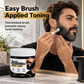 🧔49% OFF NOW! Men's Natural Black Beard Dye Cream – Gentle Charcoal Beard Blackening Cream, Gray Beard Coverage, Nourishing Formula with Application Brush for Home Use