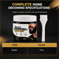 🧔49% OFF NOW! Men's Natural Black Beard Dye Cream – Gentle Charcoal Beard Blackening Cream, Gray Beard Coverage, Nourishing Formula with Application Brush for Home Use