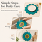 Sunflower and Lotus Shape Thickened Heat Resistant Placemats and Coasters