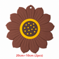 Sunflower and Lotus Shape Thickened Heat Resistant Placemats and Coasters