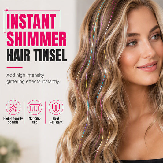 🏆🔥LAST DAY BUY 1 GET 1 FREE💖Sparkle Clip-In Hair Tinsel ✨ | Easy Clip On, No Hair Damage | UK Party Favourite ✅