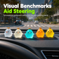 5-Piece Mini Luminous Chick Car Alignment Figurines