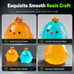 5-Piece Mini Luminous Chick Car Alignment Figurines
