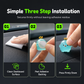5-Piece Mini Luminous Chick Car Alignment Figurines