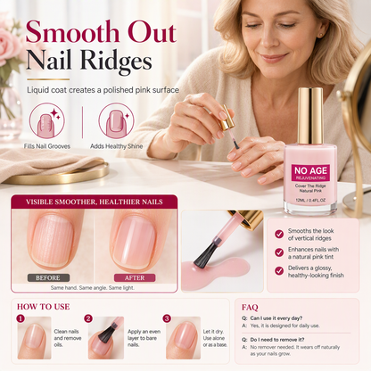 💅 Nail Ridge Smoothing Filler for a Natural Glossy Finish
