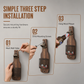 Retro Wall-Mounted Bottle Opener with Cap Catcher