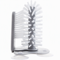 Suction Cup Glass and Baby Bottle Cleaning Brush with Rotating Bristles