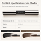 Dual Ended Waterproof Lengthening and Curling with Fine and Thick Brushes Smudge Proof Eyelash Makeup