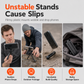 Portable Carabiner Phone Mount and Magnetic Selfie Stick Tripod for Travel Photography