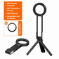 Portable Carabiner Phone Mount and Magnetic Selfie Stick Tripod for Travel Photography