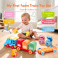 🚂Xmas Sale - 50% OFF✨ 2-in-1 Learning Train Toy Set – Interactive Educational Railway Toy for Toddlers