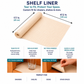 ⏳🔥LIMITED-TIME 50% OFF!⏰✨ Easy-Tear Non-Slip Drawer Liner – Tear to Fit, No Measuring Needed🛋️